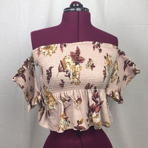 Floral Off The Shoulder Top
